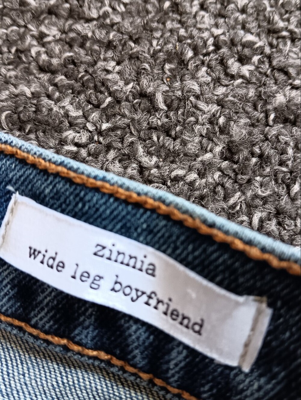 Jessica Simpson Zinnia Wide Leg Boyfriend  Blue Studded Denim Jeans Womens 4 - Picture 10 of 13